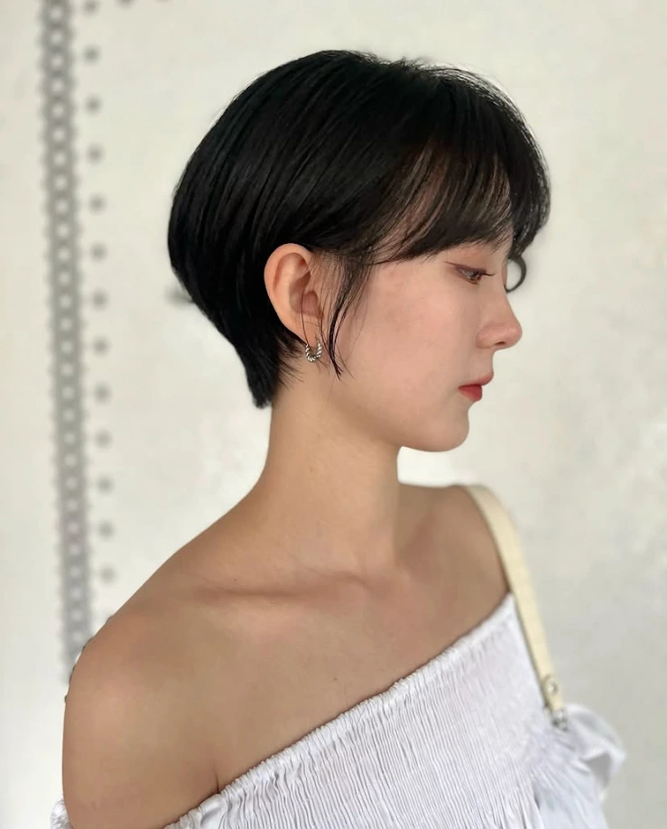 ทรงผมสั้นระดับติ่งหู - ระดับคอ ทรงผมซอยสั้นทุยสไตล์ญี่ปุ่น
