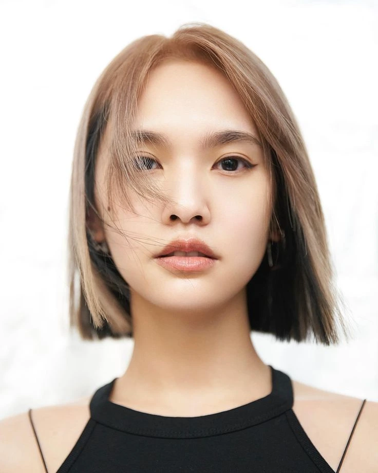ทรงผมบ๊อบและบ๊อบประบ่า บ๊อบสั้น Two Tone