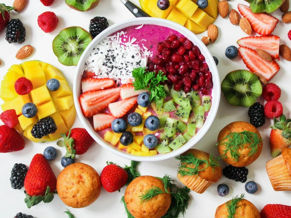 A vibrant and healthy superfood meal from a Gaysorn Village restaurant, showcasing a balanced and nutritious lifestyle.