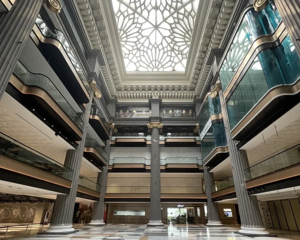 Serene and private interior atmosphere of Gaysorn Centre, a sanctuary for luxury brand shopping